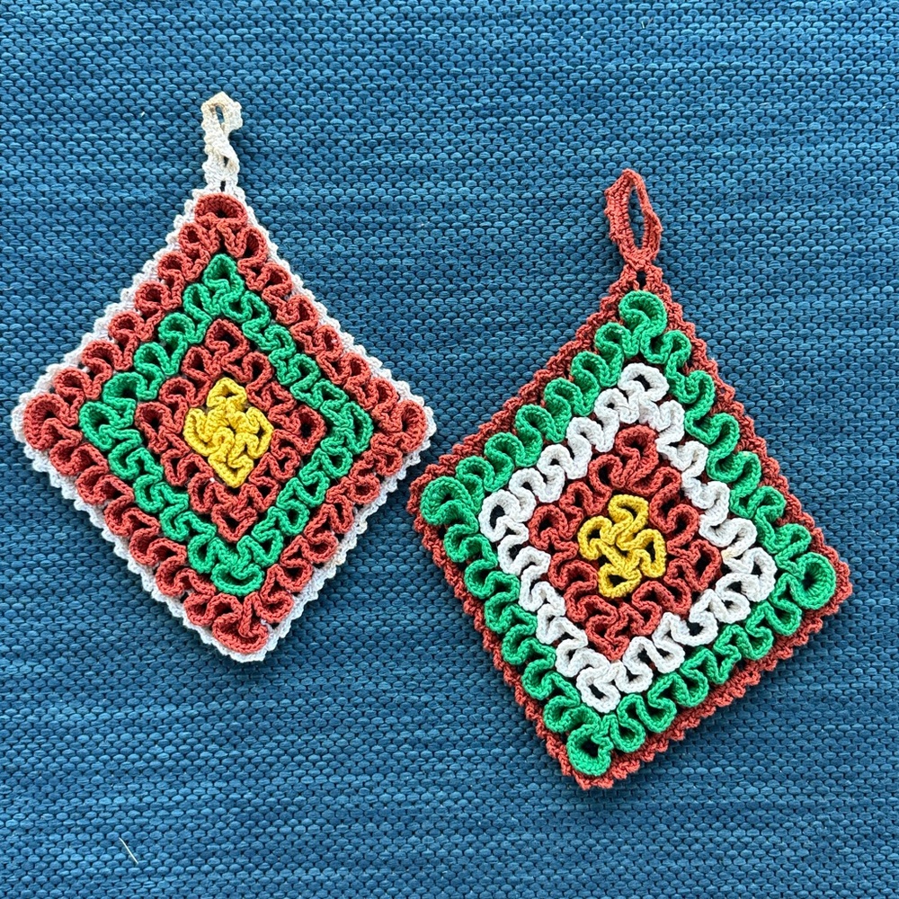 Vintage Crochet Pot Holders